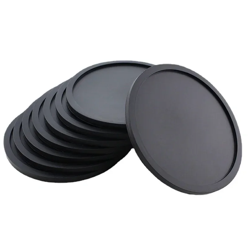 Silicone Drinking Coasters Drink Coffee Cup Round Cup Mat With Holder Stand Jar Gripper Pads Tableware Accessories