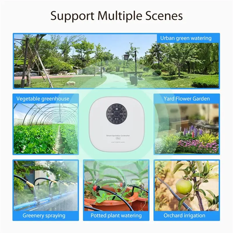 A25F-Tuya Wifi Smart Sprinkler Controller Water Valve Controller Automatic Drip Irrigation System APP Remote Control
