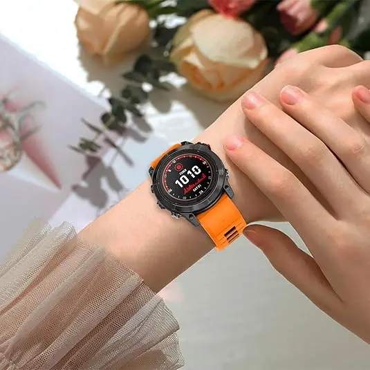 ガーミンフェニックス用のツートンカラーのクイックフィットストラップ,通気性のある屋外バンド,22mm, 26mm, 51mm,e 8,7,7x,6x,5x,7 pro,7x pro