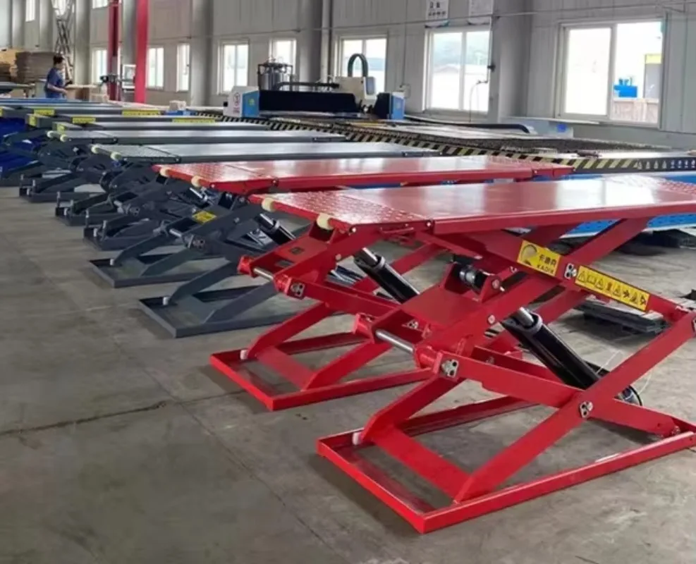 3500kg/4000kg Ultra-thin Scissor Lift on Ground  Car Lift with CE Certification