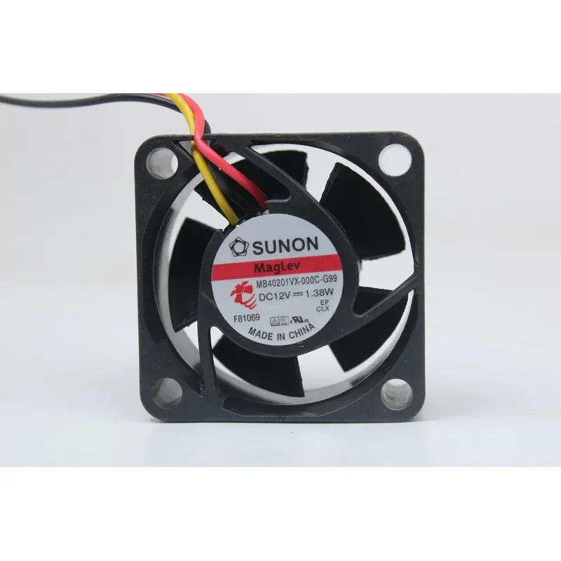 for SUNON Jianzhuan MB40201VX-000C-G99 4020 12V DC Brushless Cooling Fan 40mm x 40mm x 20mm High Airflow Quiet Operation for