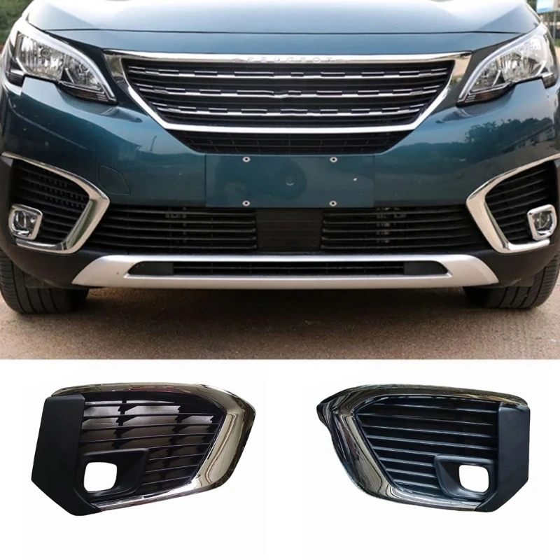 Suitable For 5008 16119191980 16119192080 Fog Light Lamp Cover Sticker Trim Foglight Bezel Decoration Frame Accessories