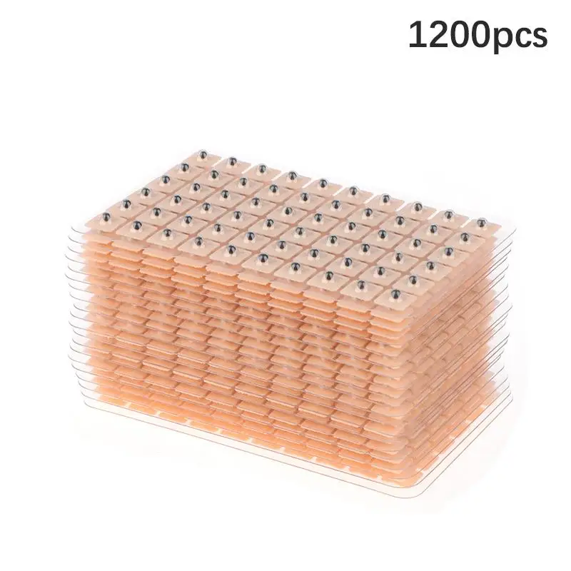 1200Pcs/Set Ear Point Stickers Ear Pressure Stick Acupuncture Magnetic Beads Auricular Ear Stickers Massage Ear stickers.