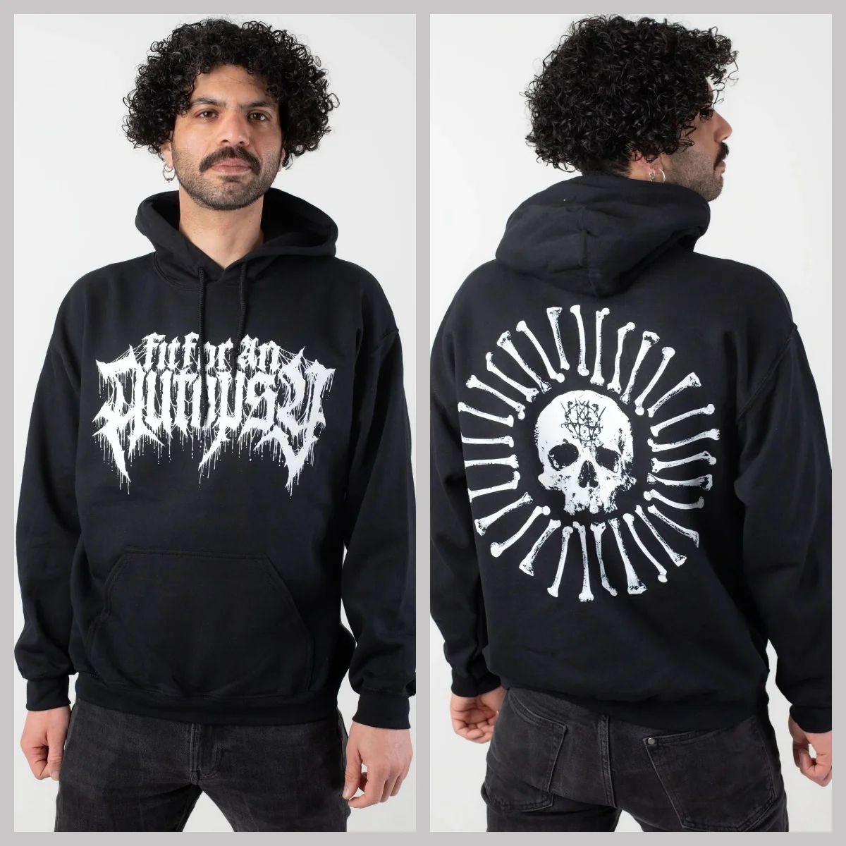 부검에 적합한 핫핏 - 두개골과 뼈 - 후드티 2026 후드티 가을 겨울 하이엔드 럭셔리 유니섹스 스타일