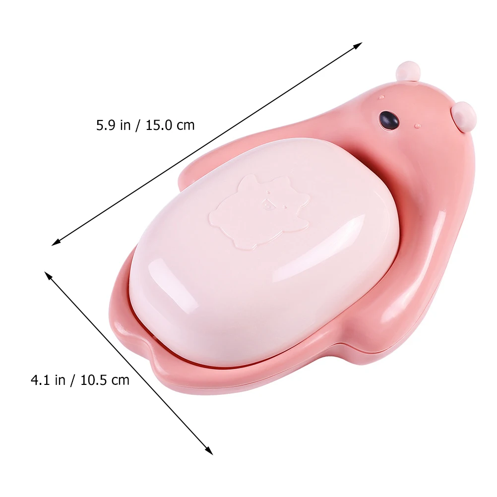 

Double Layer Soap Box with Drainage Design Compact Size Portable Bathroom Soap Holder for Shower Kitchen Or Bedroom Use Creative