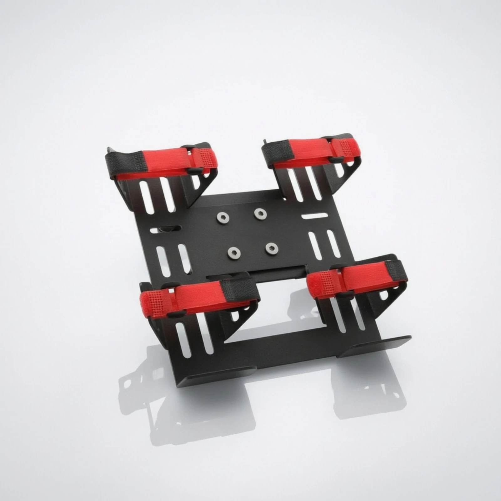 Motorcycle Luggage Bracket with Straps Corrosion-Resistant Fire Suppression Mount Motorcycle Bottle Holder Slotted