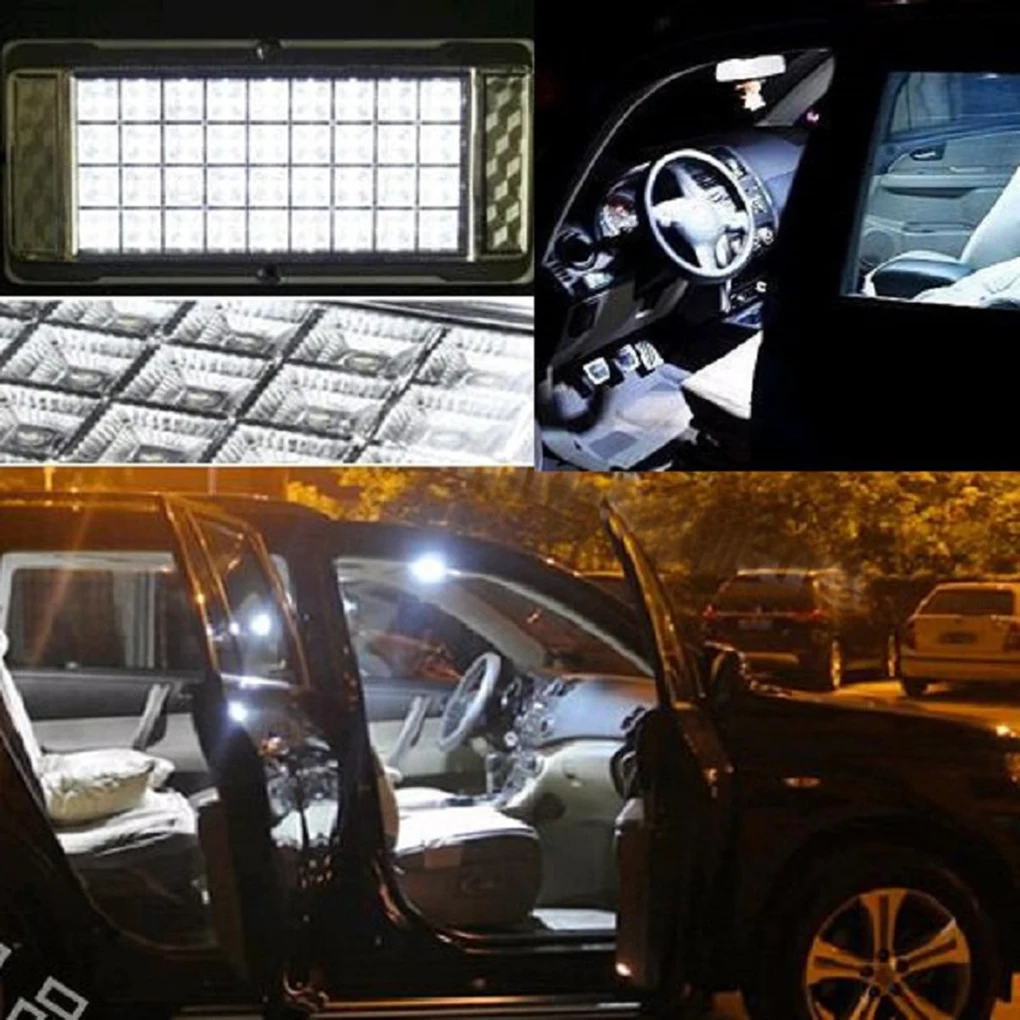 36 LED Auto Car Interior Dome Ceiling Light Rectangular Book Reading Lamp 12V Input Car Accessories