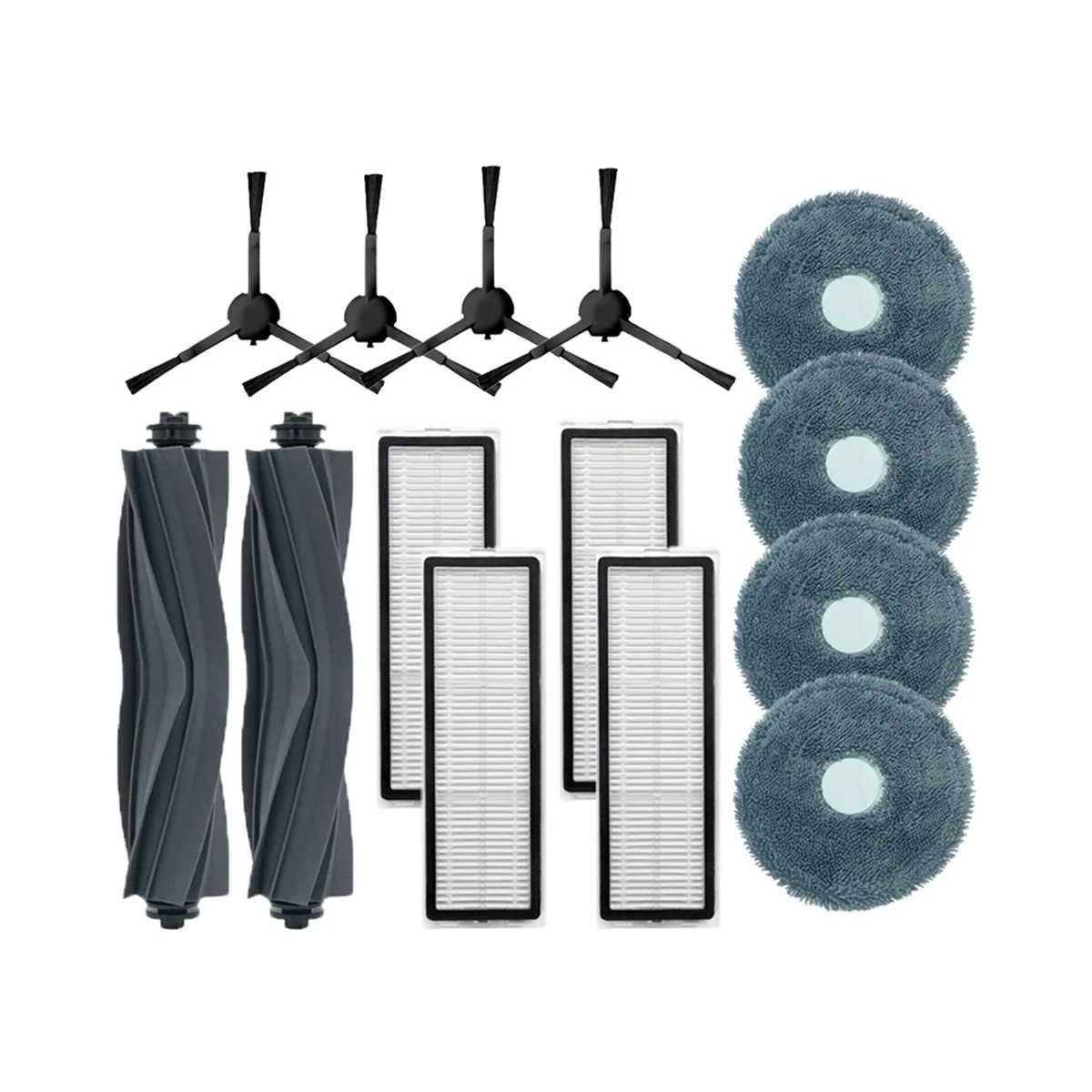 Pièces d'aspirateur pour Dreame L10S Pro, RLS6L, Xiaomi S10 +, rouleau, brosse latérale, filtre HEPA, vadrouille, gril, chiffons