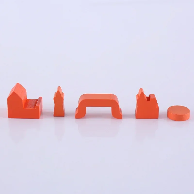 1 Set Wooden  Mark  Colorful Game Table Game Accessories