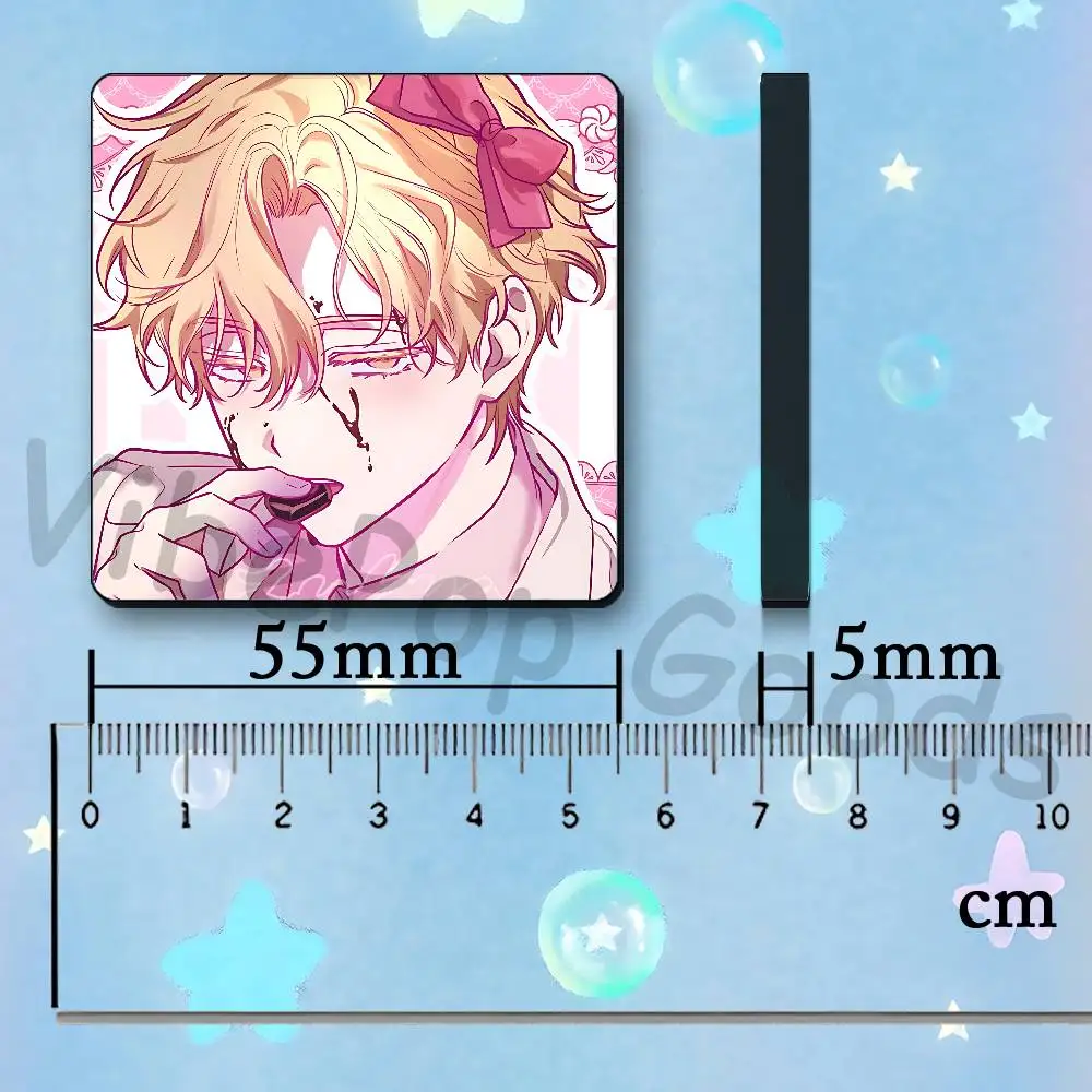 A-Alien S-Stage Luka Refrigerator Magnets Square Tiles with Magnetic Sheets Printed for Decoration Collect 55mm