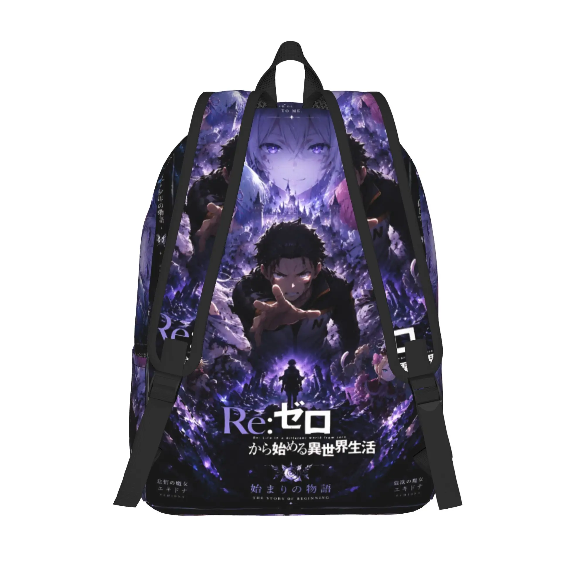 Fashion Re ZERO Anime Backpack  Mochilas Super Quality Camping Sturdy Shoulder Rucksack