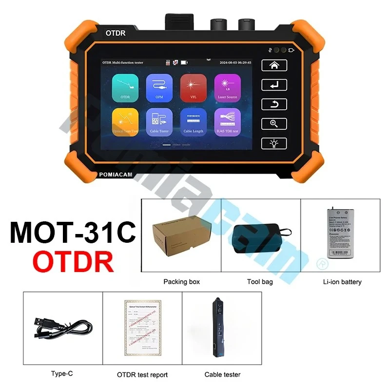 4 "IPS OTDR тестер, двойная длина волны 1310/1550 нм, VFL, OPM, UTP тест OTDR тестер MOT-31C портативное многофункциональное оборудование для тестирования волокна