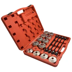 28pc Pull Press Sleeve Kit Remove Bushes Bushing Bearings Seals Pulling Spindles