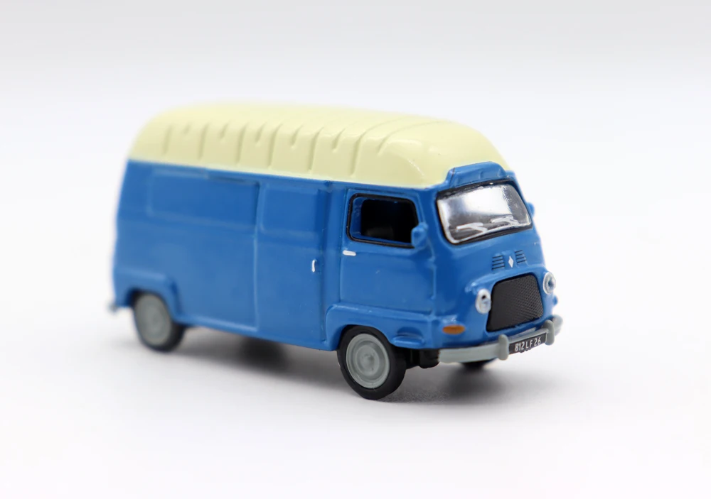 New 1 87 RenNaault Estafette 1968 Blue Van HO Scale Toy Cars Diecast Simulation Model for Collection Gift