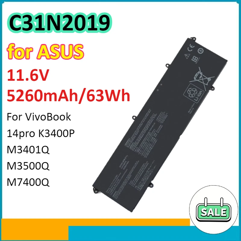 

C31N2019 Laptop Battery for ASUS VivoBook 14pro K3400P M3401Q M3500Q M7400Q Lithium Battery Computer Accessories