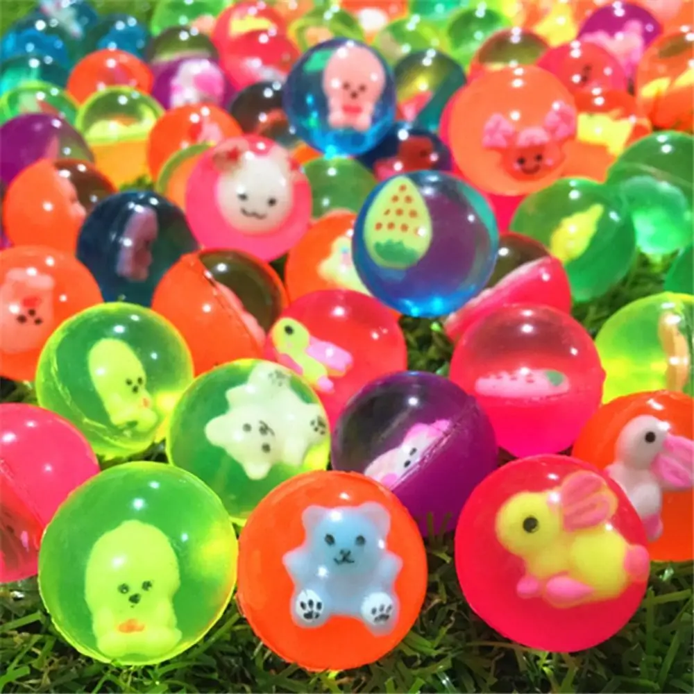 10PCS palla rimbalzante colorata in gomma 25mm nuvola palla rimbalzante mista giocattolo divertente bomboniera decorazione giocattoli d'acqua per giochi sportivi