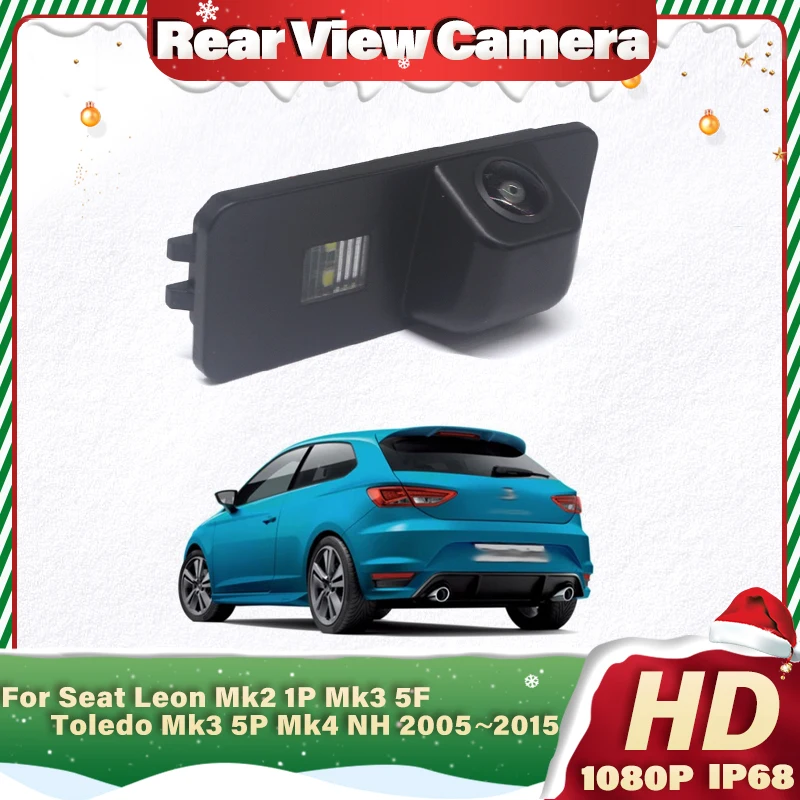 Night Vision Rear View Reversing Camera Car Back up Camera HD CCD For Seat Leon Mk2 1P Mk3 5F Toledo Mk3 5P Mk4 NH 2005~2015