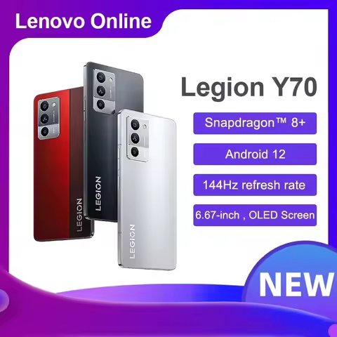 Lenovo Legion Y70 Gaming SmartPhone 6.67 Inch 144Hz OLED,Snapdragon 8+ Gen1 50MP Triple Camera 68W Charge Original Firmware