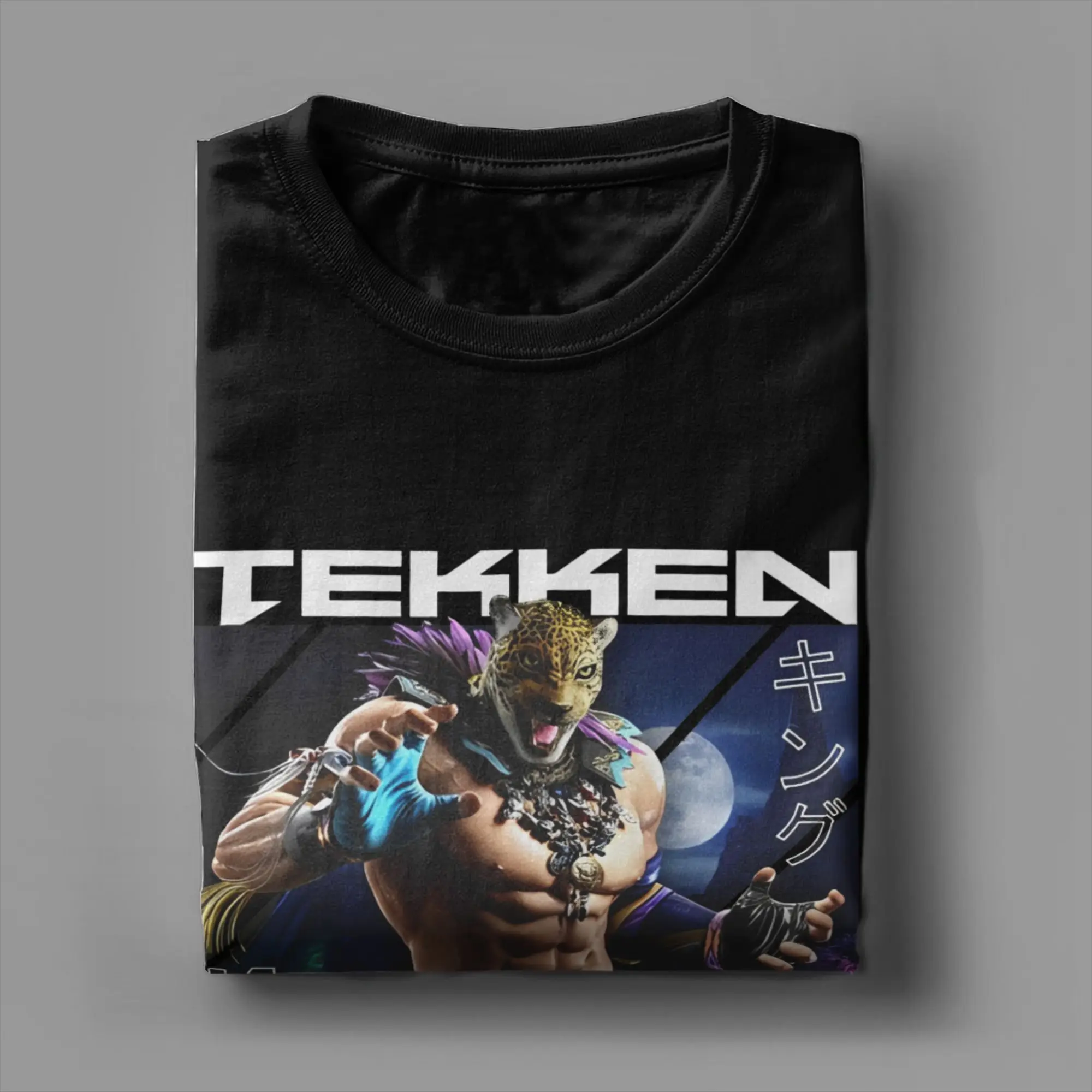 الهيب هوب تيكين 8 الملك القتال لعبة بلايز الرجال القطن قصير الأكمام Crewneck الصيف الأعلى المحملة