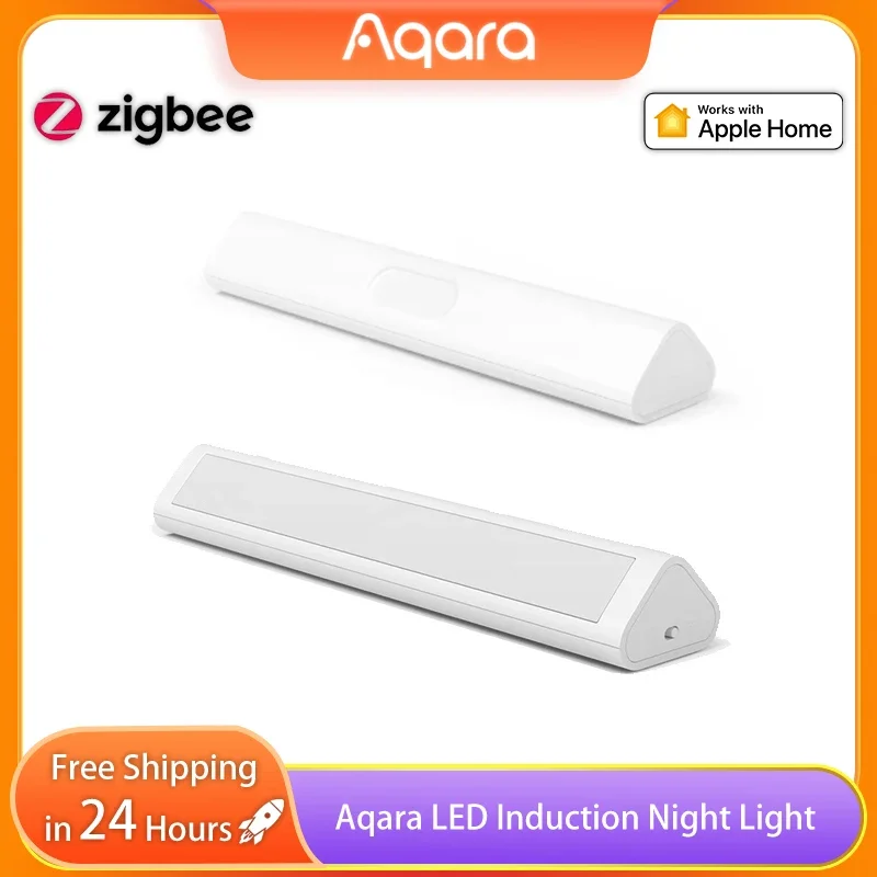 

Индукционный светодиодный ночник Aqara, магнитный дизайн, 2-уровневая яркость, датчик света человеческого тела, 8 месяцев в режиме ожидания для умного дома