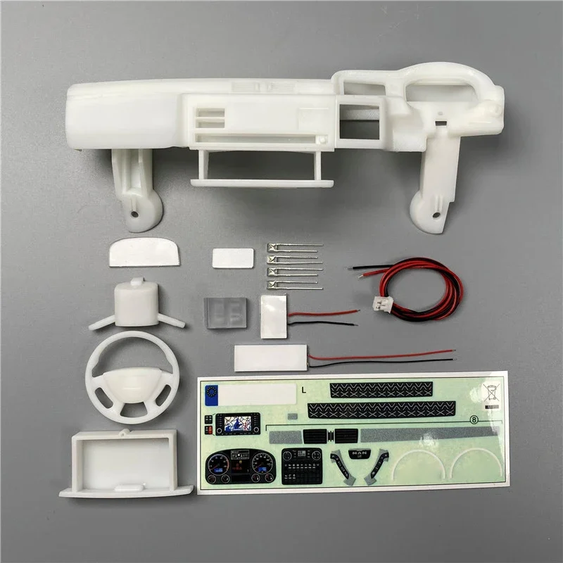 LESU Cab Left/right Center Console LED Dashboard for 1/14 Tamiya RC Truck Tipper MAN TGS Model Car DIY Parts