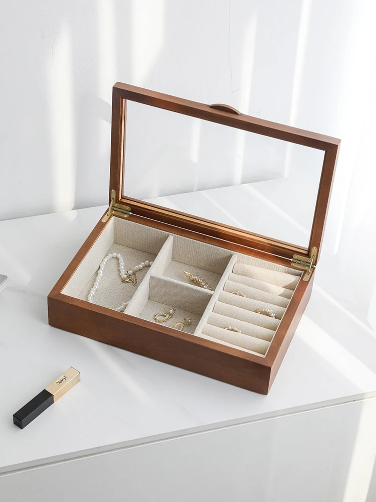 

Jewelry box wooden storage box jewelry watch box necklace ring bracelet jewelry box