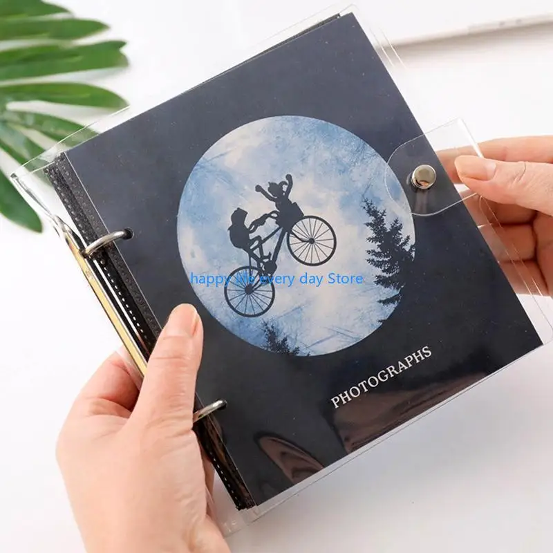 T8uc 6 дюйм 50 карманов фотоальбома Moon Loose Leaf Picture Storage ScrapBooking для рамки корпуса для детей детей