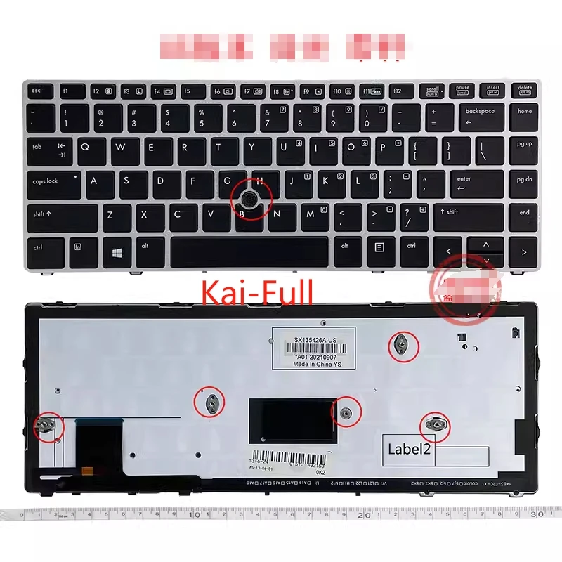 

Laptop keyboard F HP EliteBook Folio 9470 9470M 9480 US Version with backlight