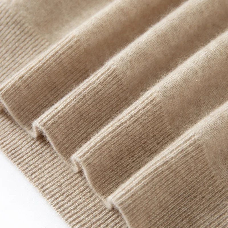 100% puro cashmere gola polo masculina pulôver2025 outono e inverno novo suéter de malha de caxemira negócios casual masculino topo