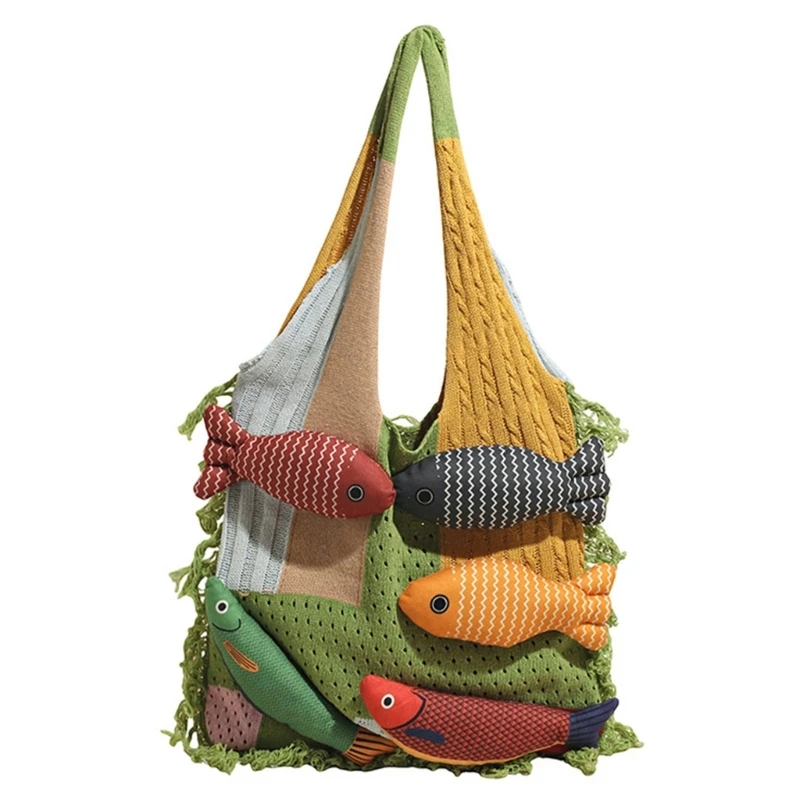 

Просторная рыба в форме рыбы, полиэфирные сумки для женщин.