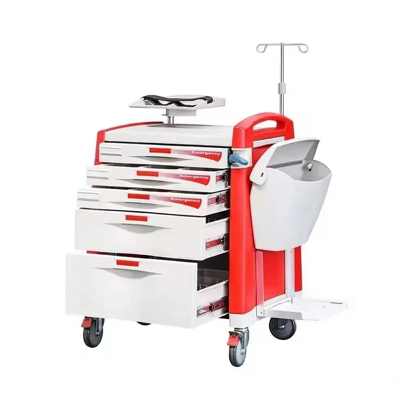 ABS Medical Emergency Rescue Trolley Hospital Crash Cart