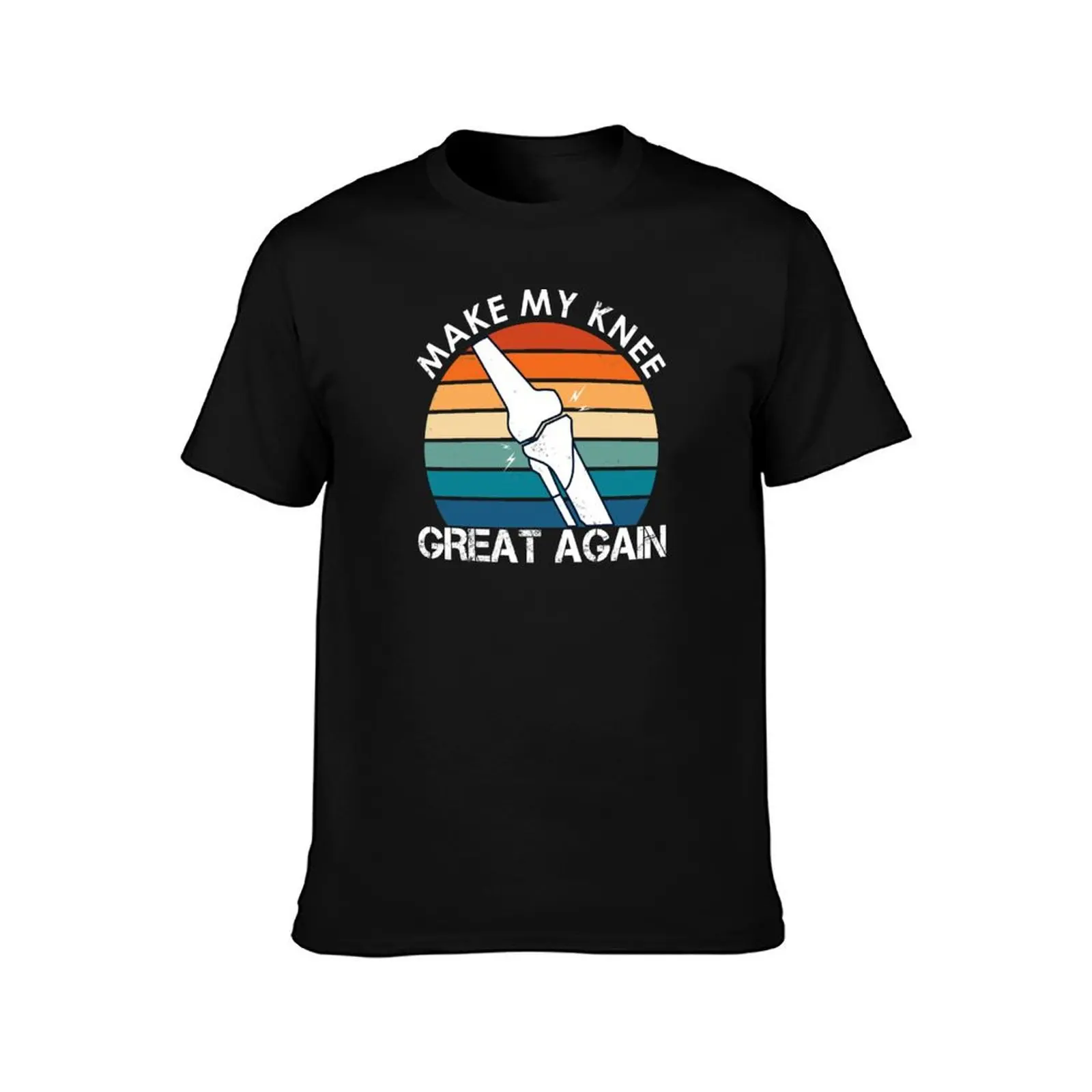 Make my Knee great again Funny Knee Replacement Surgery Saying T-Shirt Plus Size Summer Short Sleeve T-Shirt