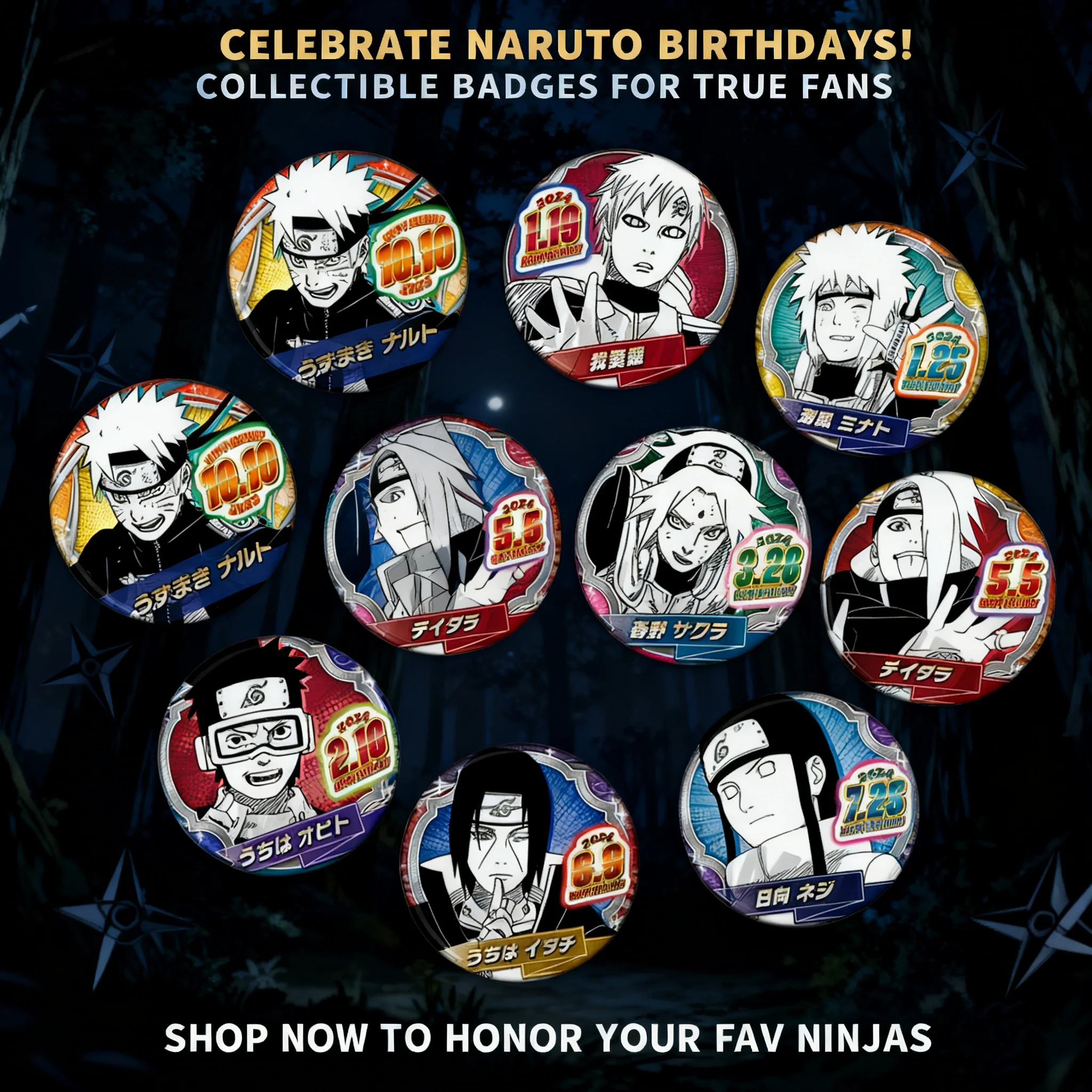 

Anime Naruto Badge Pin Brooch Cosplay Accessories Custom Birthday Gifts Naruto Sasuke Itachi Deidara Keychain Pendant Anime