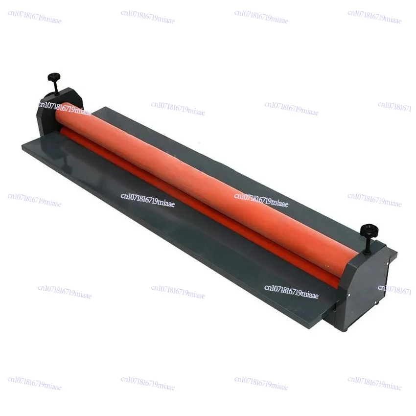 Hand Crank Cold Roll Laminating Machine Metal Structure Wide Format Film Coating Equipment