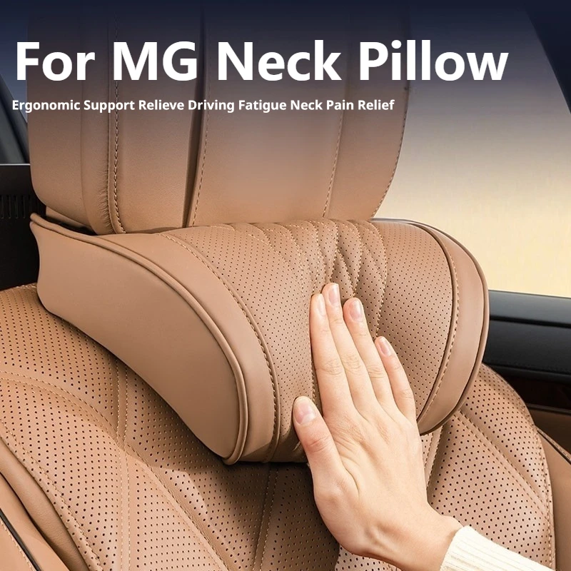 For MG ZS HS MG4 EV MG5 MG7 Marvel R MG GT MG ZS EV MG Car Neck Pillow Lumbar Memory Foam Latex Car Waist Pillow Car Accessories