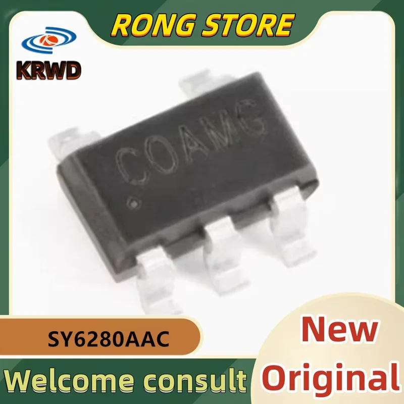 50PCS COAMG C0AMG CO***  New and Original Chip IC SOT23-5 SY6280AAC SY6280AA SY6280A SY6280 6280