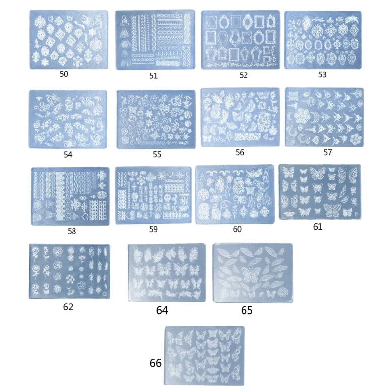 Silicone Stamp Polish Resin UV Gel Molds DIY Art Tools for Nail Decors Dropship