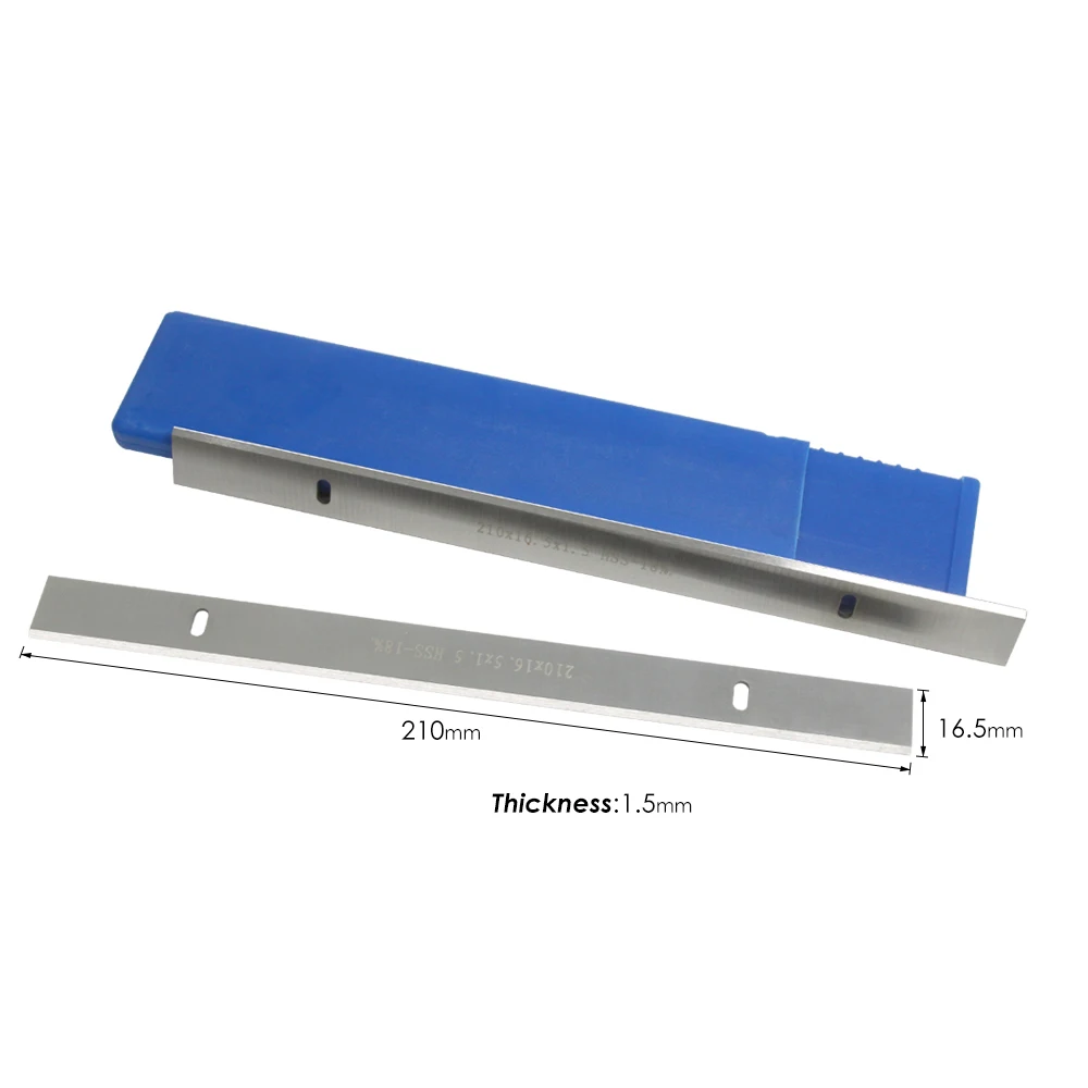 Lama per pialla spessore HSS da 8 "210mm 210x16.5x1.5mm coltello per Jointer in legno per accessori per elettroutensili Scheppach Einhell Erbauer Titan