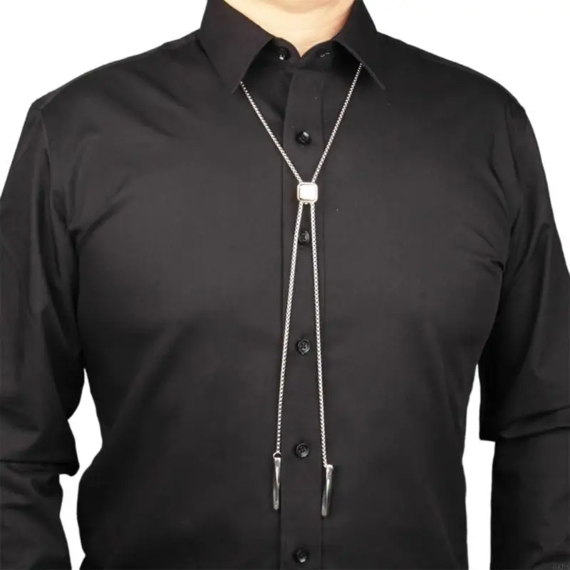 Small Cube Bolo Tie for Male Formal Gathering Carnivals Party Man Teens Shirt Sweater Costume Gentleman Necktie 6XDA