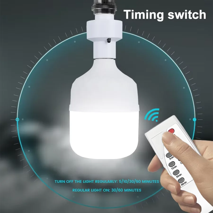 2026 Hot Infrared Remote Control Smart LED Lampholder E27 AC85-265V Universal Socket Timer Color Changing Easy Install for Home
