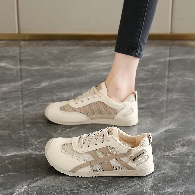 

Breathable Mesh Casual Shoes For Women Lightweight Comfortable Walking Sneakers Non Slip Sole Fashion Athletic Footwear