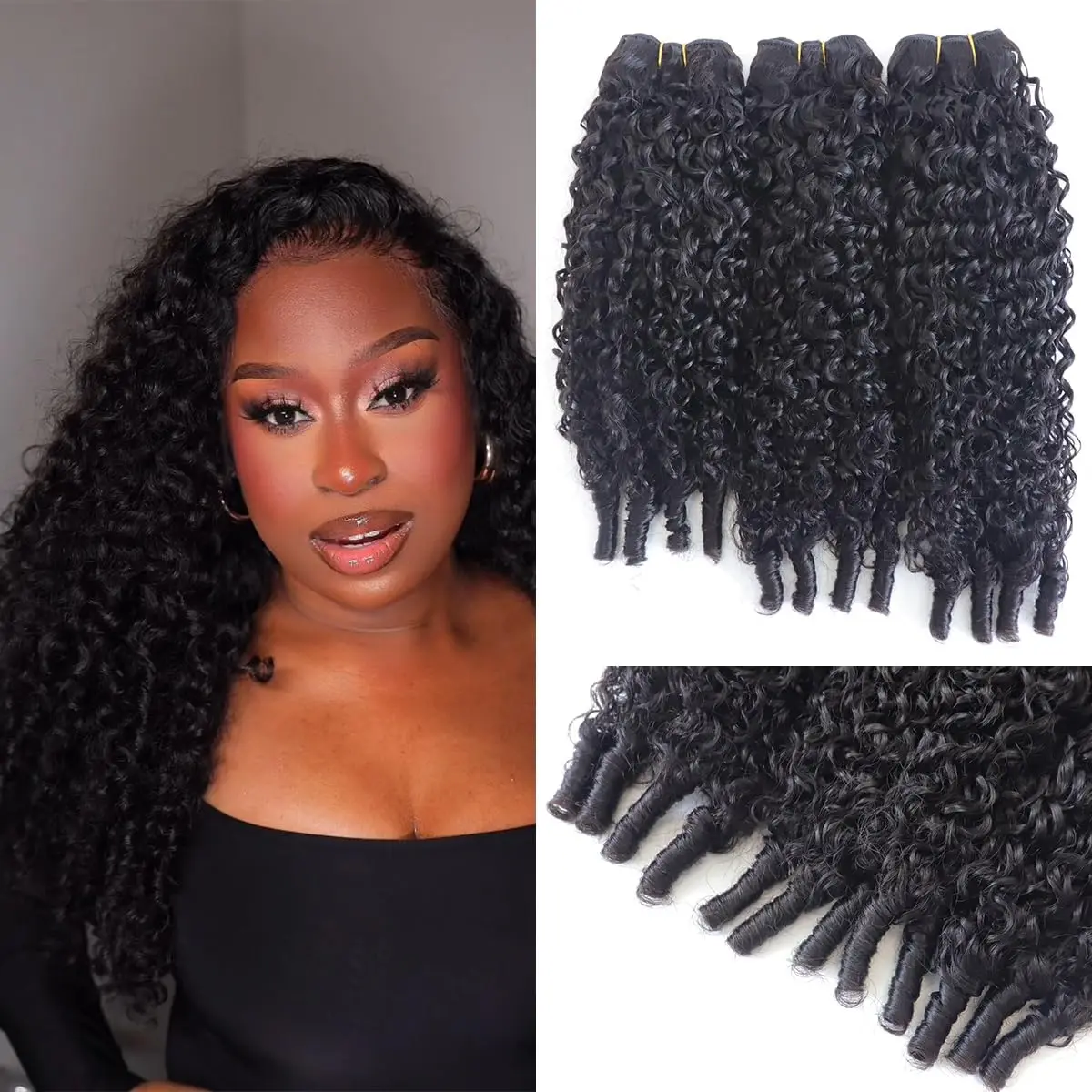 

Двойной рисунок 15А бирманские вьющиеся 100% пучки человеческих волос глубокие волны необработанные волосы девственные волосы натуральный черный