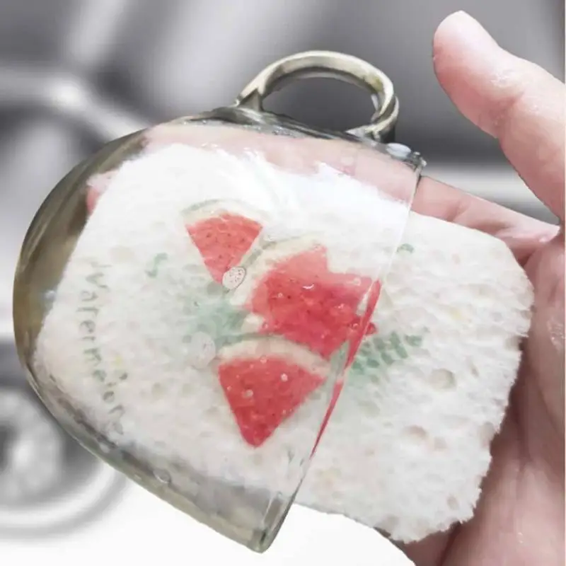 Мультяшные сжатые губки, милые губки для мытья посуды, многоразовые многофункциональные чистящие губки, кухонные аксессуары