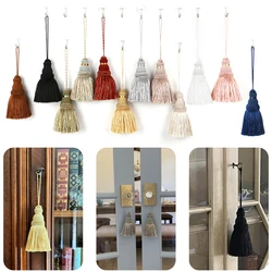 2Pcs Gold Tassel Hanging Pendant Decorative Curtains Accessories Key Tassels For Curtain Tieback DIY Craft Tassel Fringe Trim