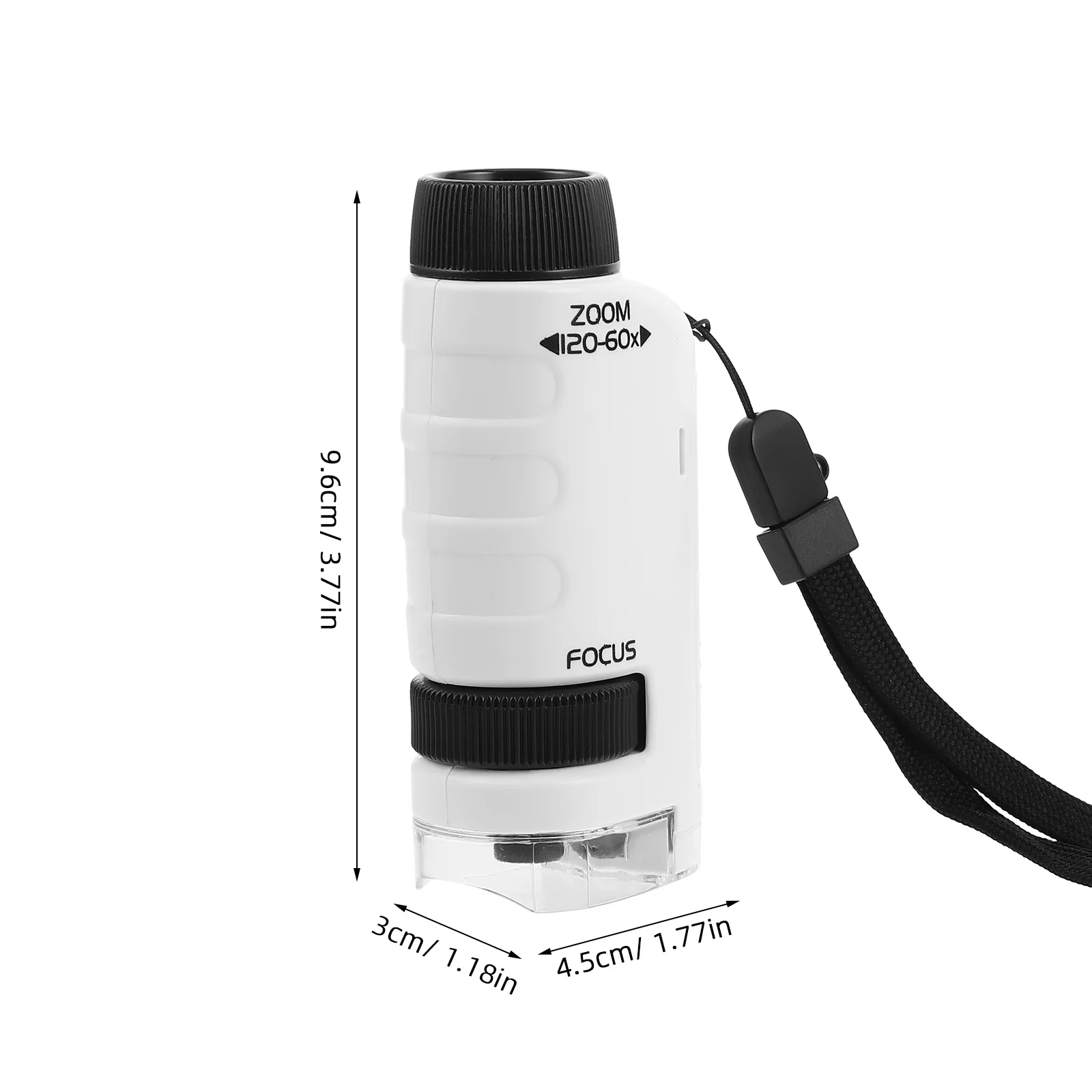 1 Set Mini microscopio portatile portatile per bambini Esperimenti scientifici Cursori ad alta definizione Esplorazione di biologia Apprendimento all'aperto