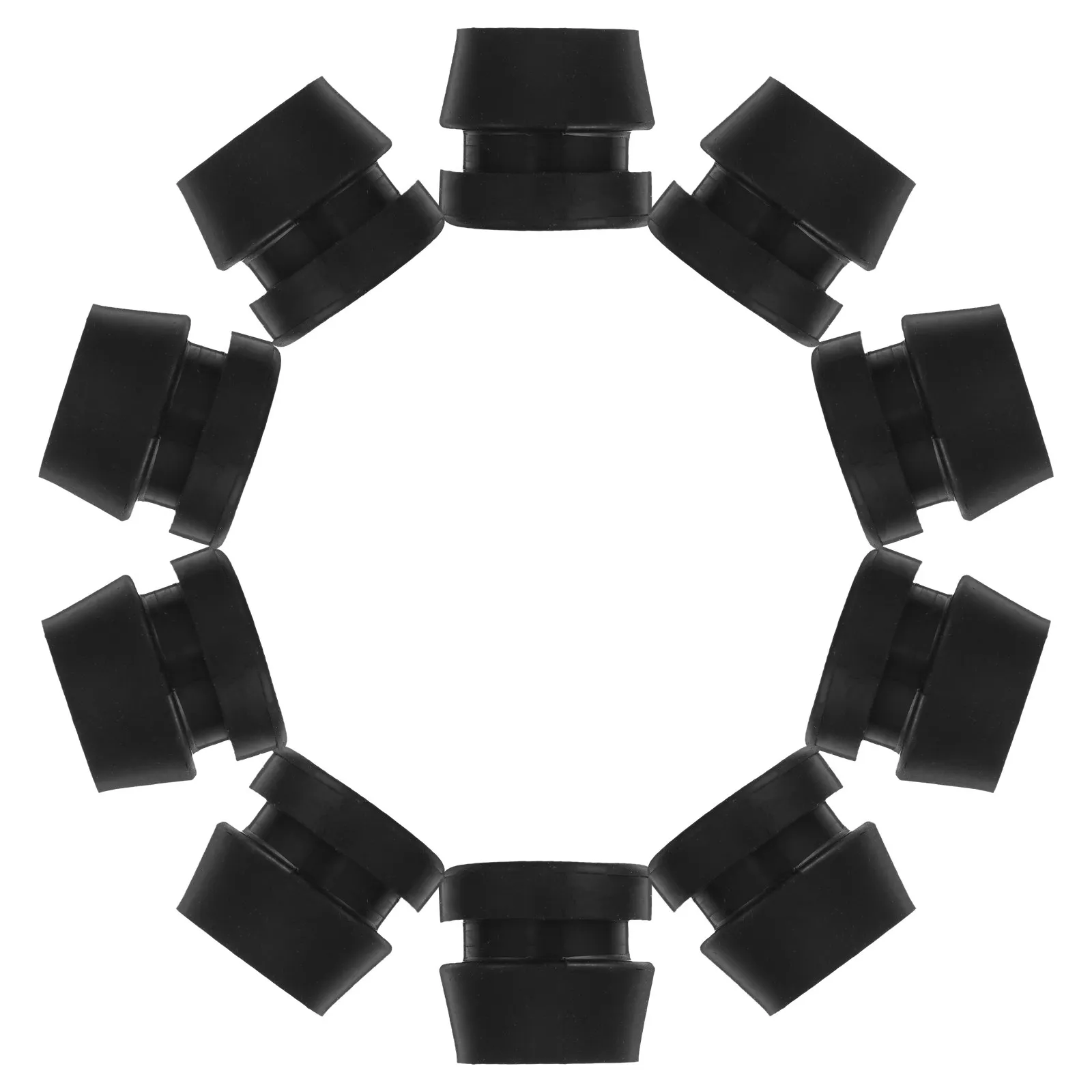 

10 шт. резиновых виброгасящих заглушек для рукоятки бензопилы, антивибрационные демпферные блоки, кольцевые заглушки, сменные запчасти для бензопилы