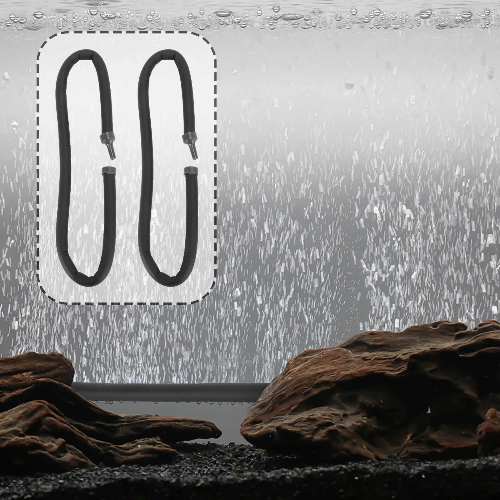 

2pcs Oxygen Pump Tube 45cm Air Diffuser Aeration Bubble Strip Fish Tank Supplies Aquarium Decor Pet Accessories