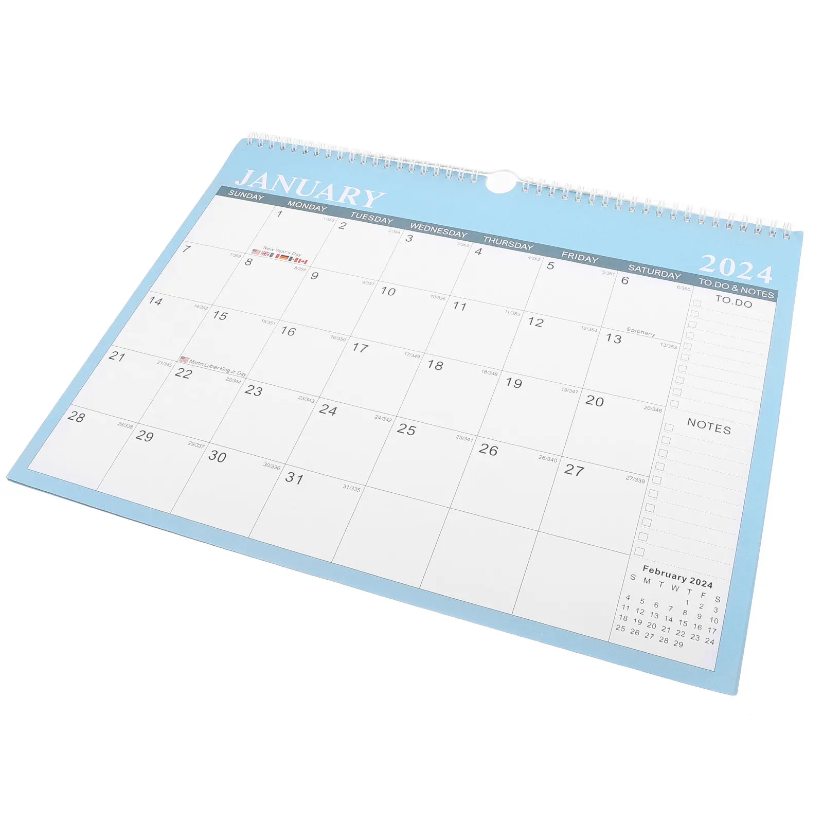 

Wall Calendar 2024-2025 Monthly Planner for Home Office Room Decorative Simple Design Smooth Surface Long Term Use