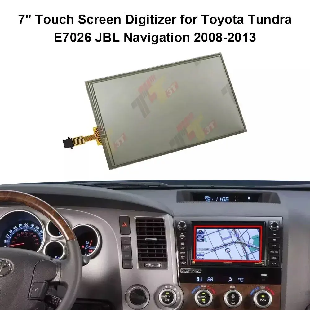 8-poliger 7-Zoll-Touchscreen-Digitizer für Toyota Tundra JBL E7026 Navi LQ070T5GA01/GC01 2008-2013 – Detail 2