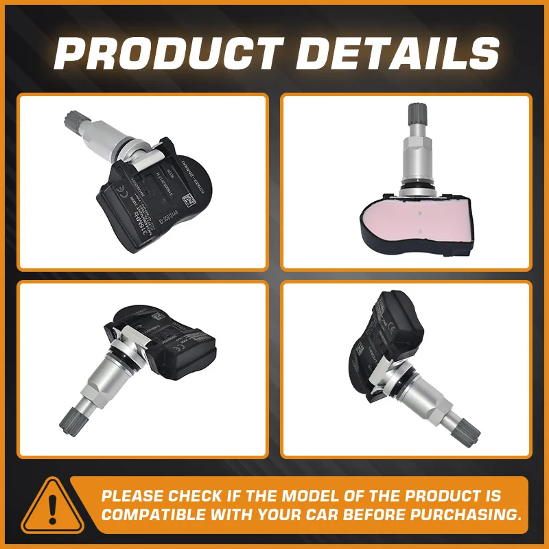 مستشعر ضغط الإطارات TPMS لسيارة Hyundai Santa Fe Sport 2012-2018 Hyundai Elantra 2010-2012 Hyundai Sonata Hyundai Accent 2011-2014 #2